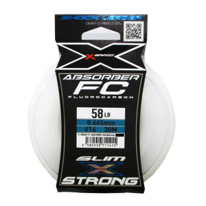 Флюорокарбон YGK X-Braid FC Absorber Slim&Strong 30м #12 45lb/0.570мм