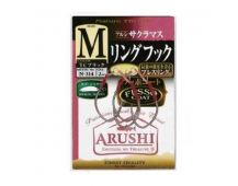 Крючок ассист SASAME N-314 Arushi/Sakura Mass Ring Hook Double col. Fluorine #M
